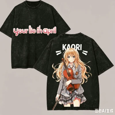 Your Lie in April Kaori Washed T-shirt