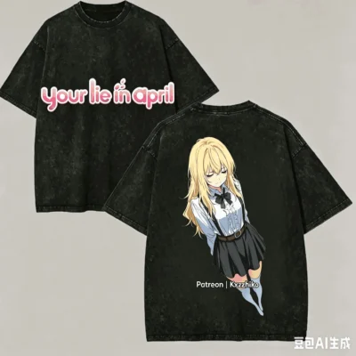 Kaori Your Lie in April Washed T-shirt