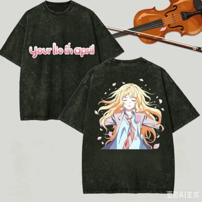 Your Lie in April Kaori Miyazono  Washed T-shirt