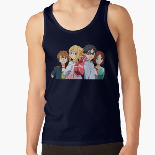 Your Lie In April Girls Sticker Tank Top - Image 5