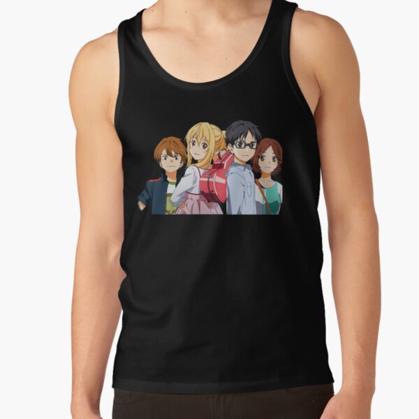 Your Lie In April Girls Sticker Tank Top - Image 2