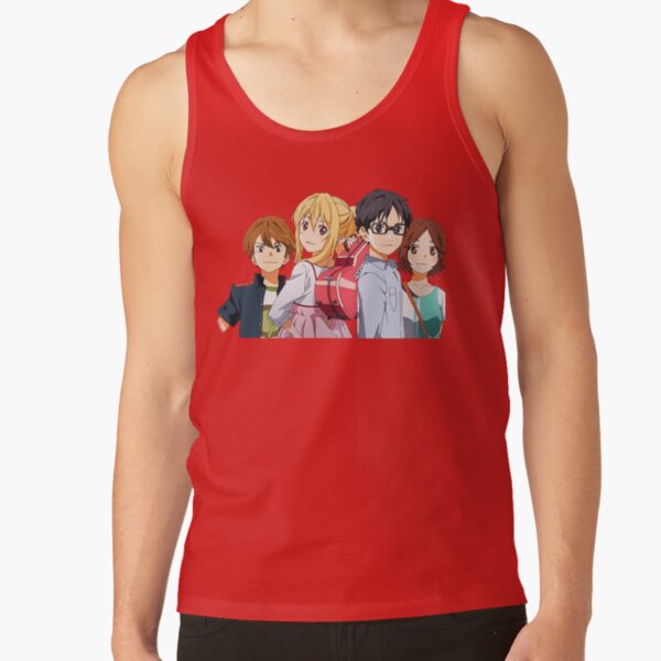 Your Lie In April Girls Sticker Tank Top - Image 4