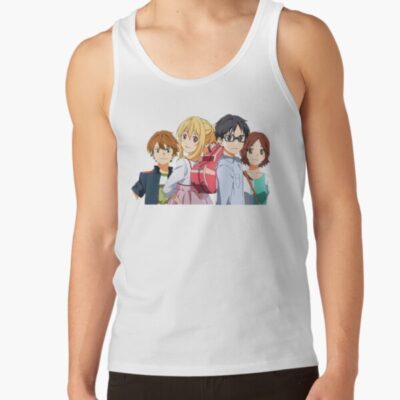 Your Lie In April Girls Sticker Tank Top