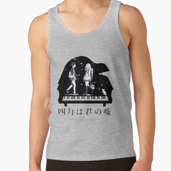Your Lie In April Black And White Tank Top - Image 3