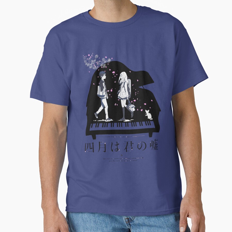 Your Lie In April Black And White T-shirt - Image 4
