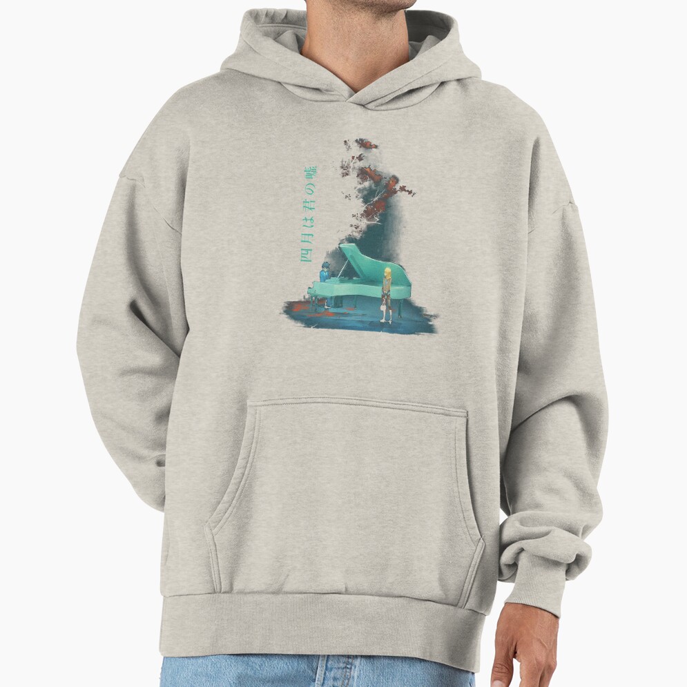 Your Lie In April Green Corlor Hoodie - Image 3