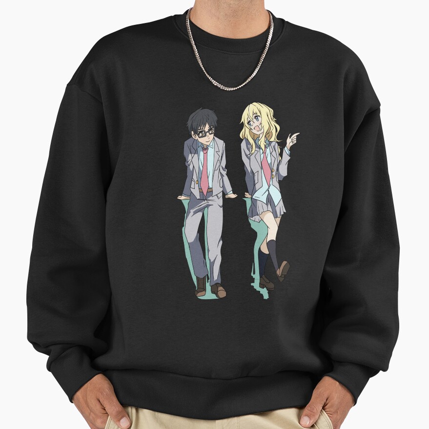 Your Lie In April Kaori And Kosei Sweatshirt - Image 2