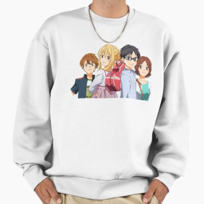 Your Lie In April Girls Sticker Sweatshirt