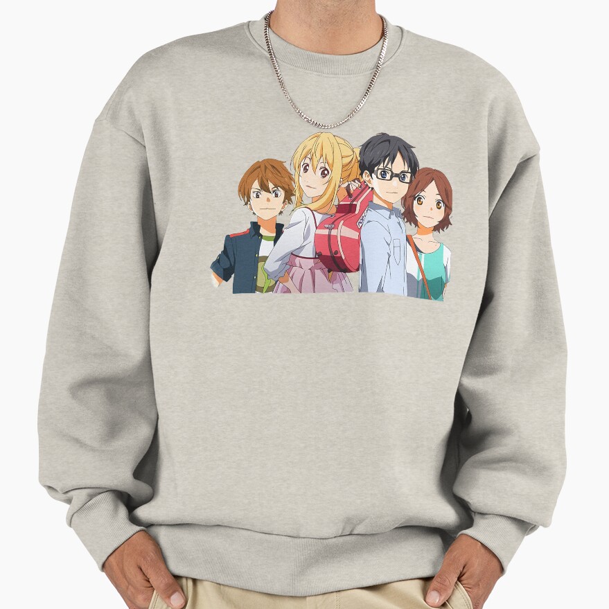 Your Lie In April Girls Sticker Sweatshirt - Image 3