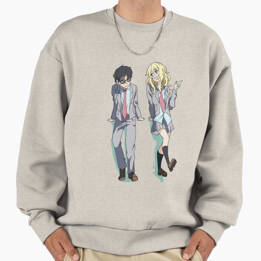 Your Lie In April Kaori And Kosei Sweatshirt - Image 3