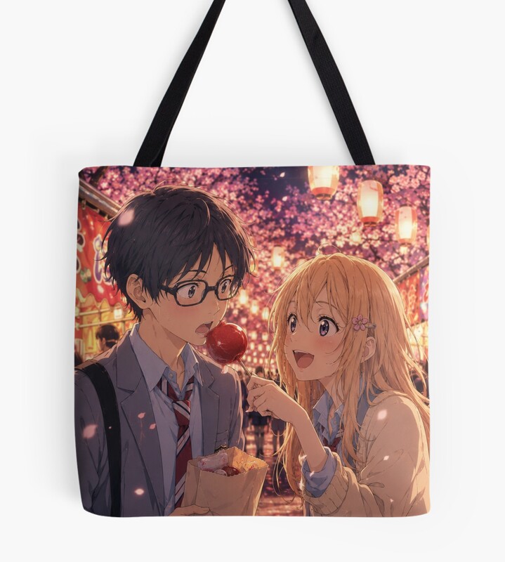 Your Lie In April Couple Tote Bag