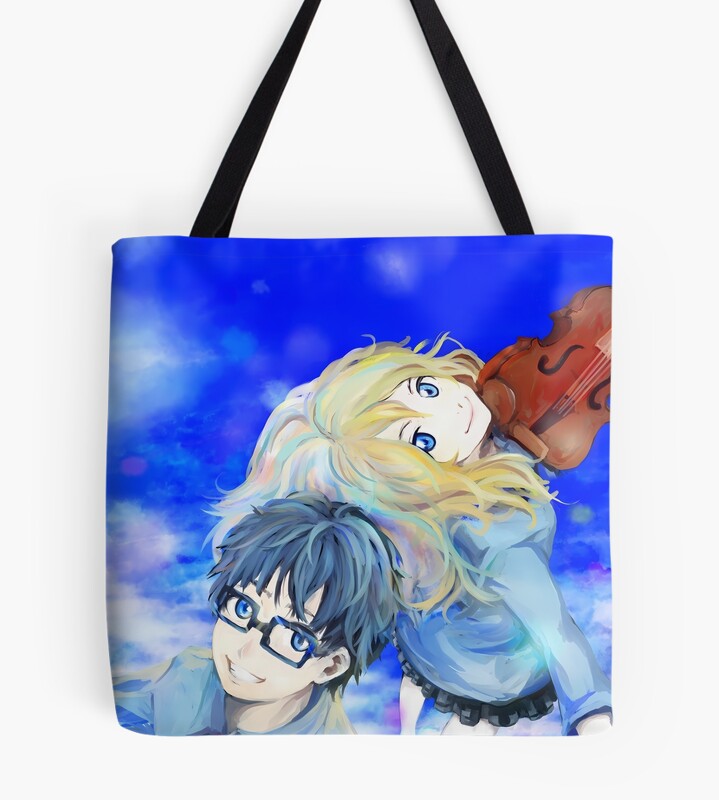 Kousei Arima Your Lie In April Blue Sky Tote Bag