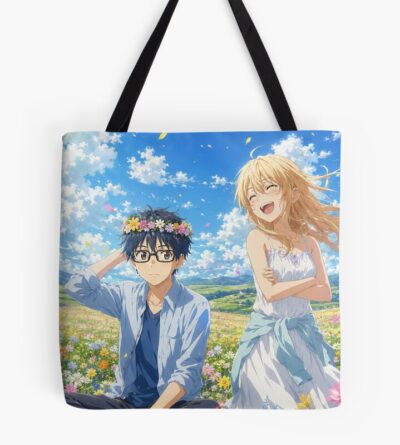 Your Lie In April Funny Couple Tote Bag