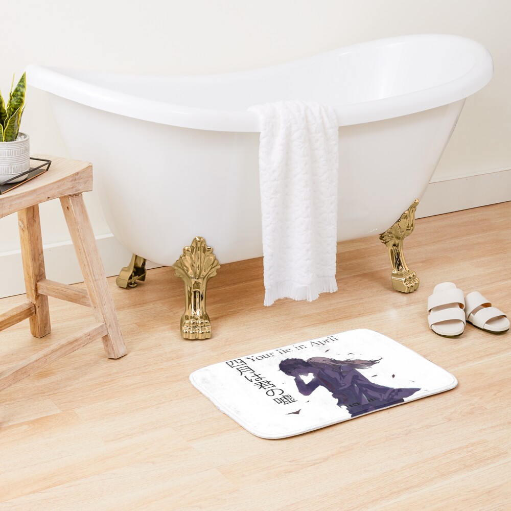 Your Lie In April Arima And Kaori Bath Mat - Image 2