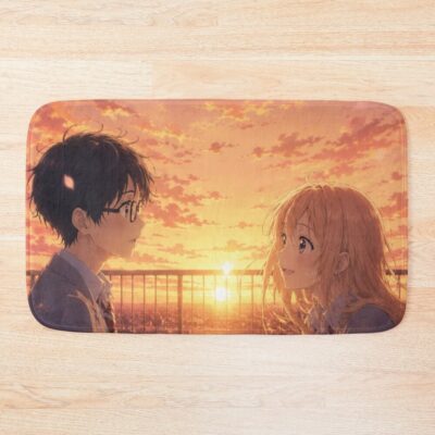 Your Lie In April Sunset Bath Mat