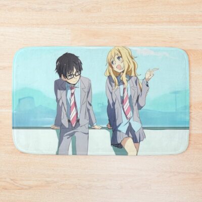 Your Lie In April Cute Couple Bath Mat