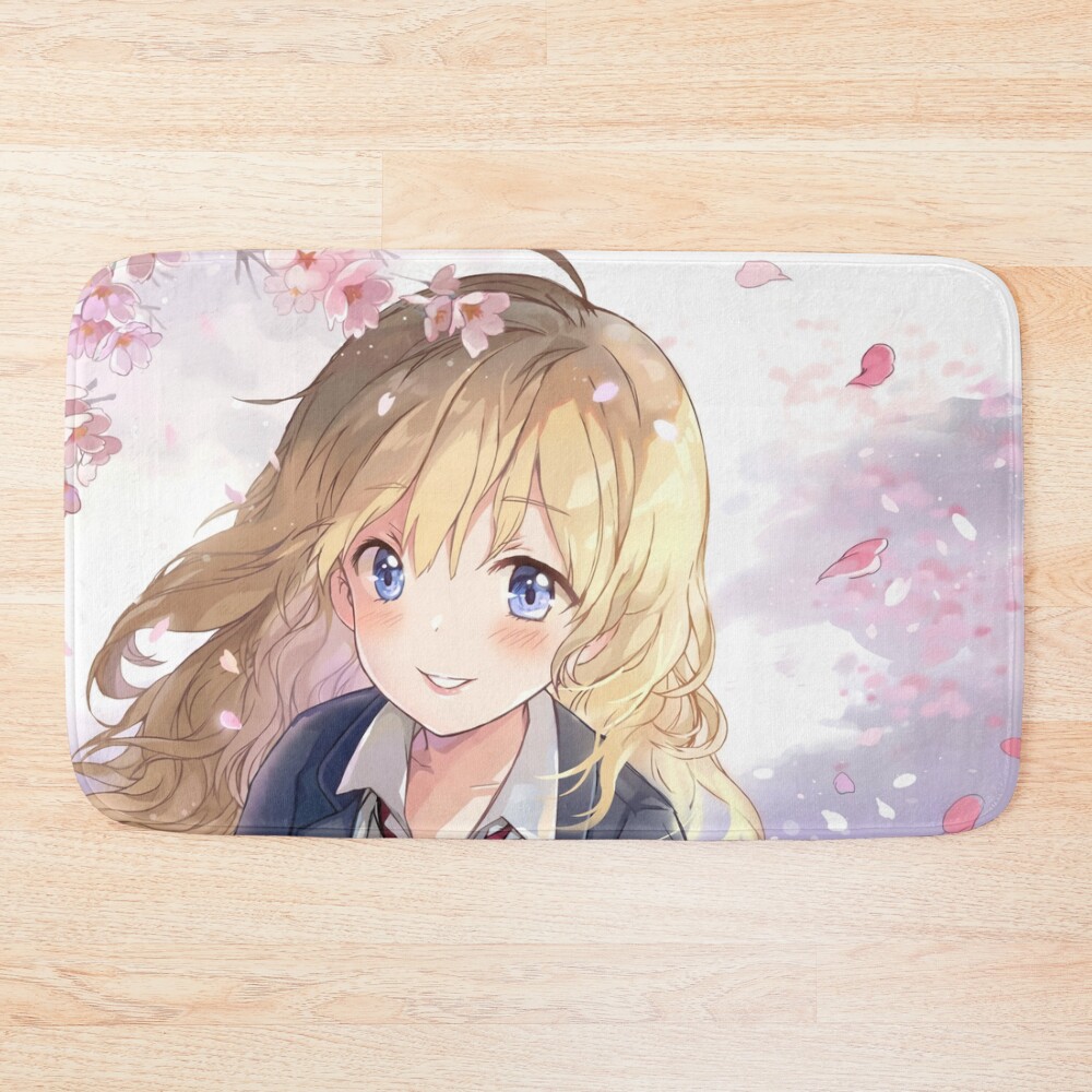 Kaori Miyazono Your Lie In April Artistic Bath Mat