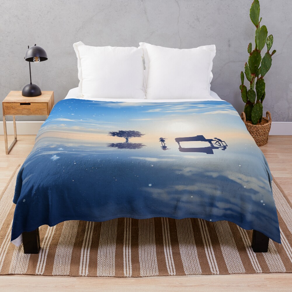 Your Lie In April Art Throw Blanket