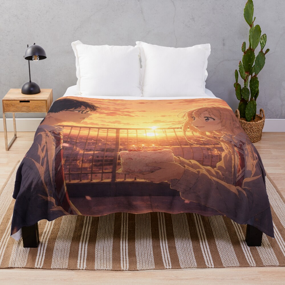 Your Lie In April Birthday Throw Blanket