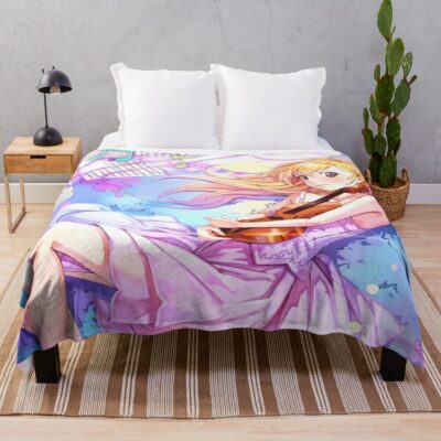Miyazono Your Lie In April Throw Blanket