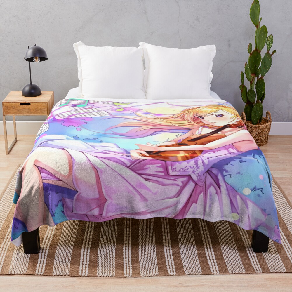Miyazono Your Lie In April Throw Blanket