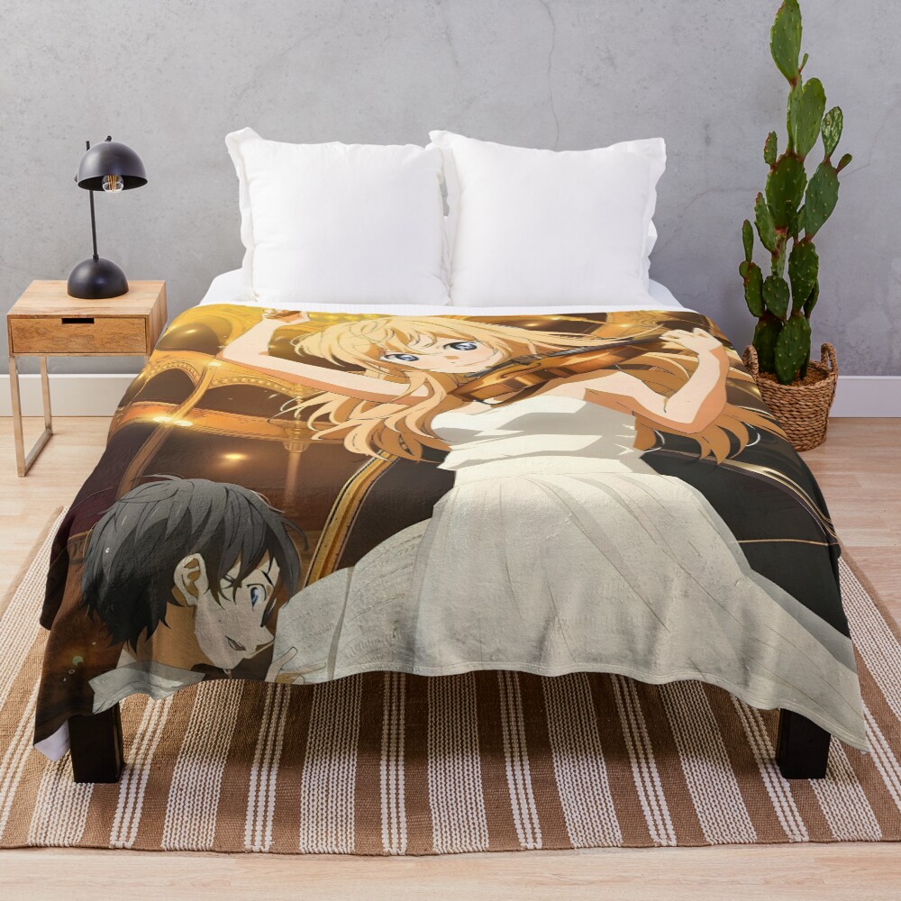 Your Lie In April Together Throw Blanket