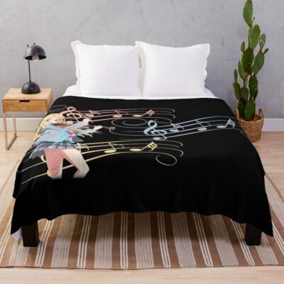 Kaori Your Lie In April Throw Blanket