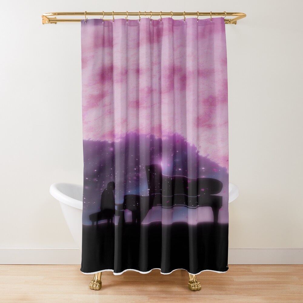 Your Lie In April Galaxy Shower Curtain