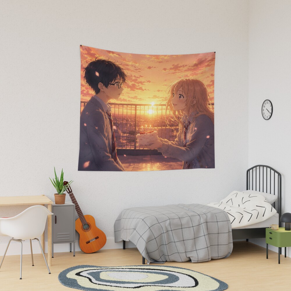 Your Lie In April Birthday Tapestry