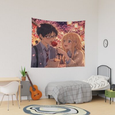 Your Lie In April Couple Tapestry
