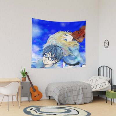 Kousei Arima Your Lie In April Blue Sky Tapestry