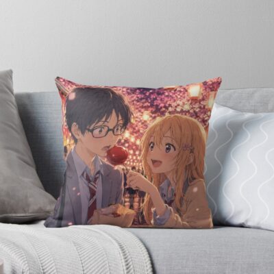 Your Lie In April Couple Throw Pillow