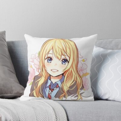 Your Lie In April Kaori Throw Pillow