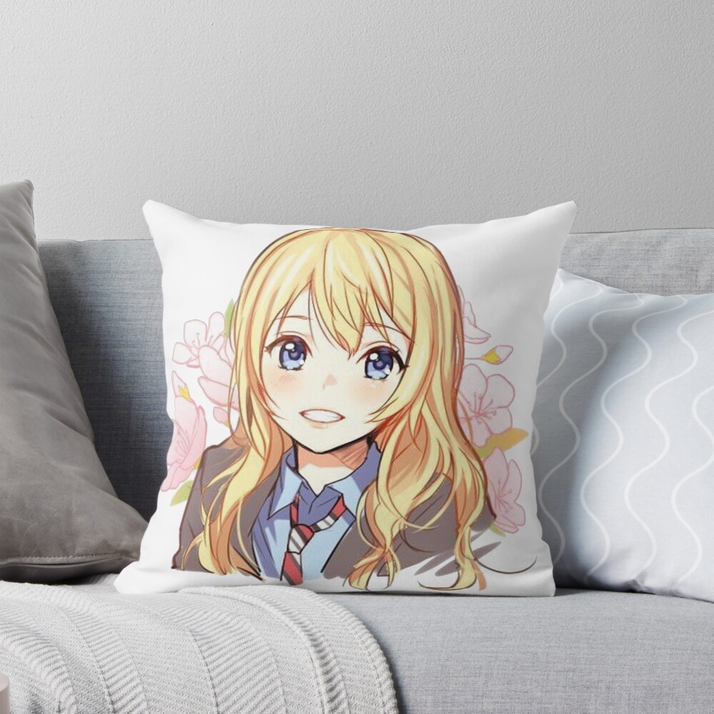 Your Lie In April Kaori Throw Pillow