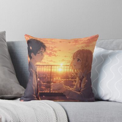 Your Lie In April Birthday Throw Pillow