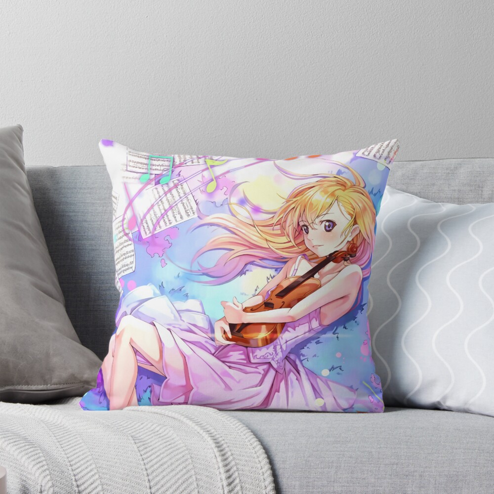 Miyazono Your Lie In April Throw Pillow